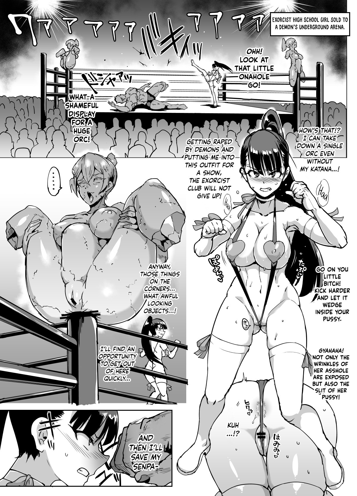 Hentai Manga Comic-Exorcism Club For Black-Haired Girls With Ponytails-Read-17